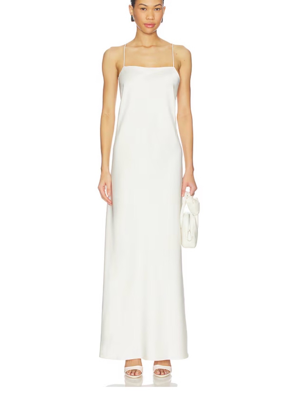 L'Academie White Cape-Overlay Maxi Dress - Picture 3 of 16